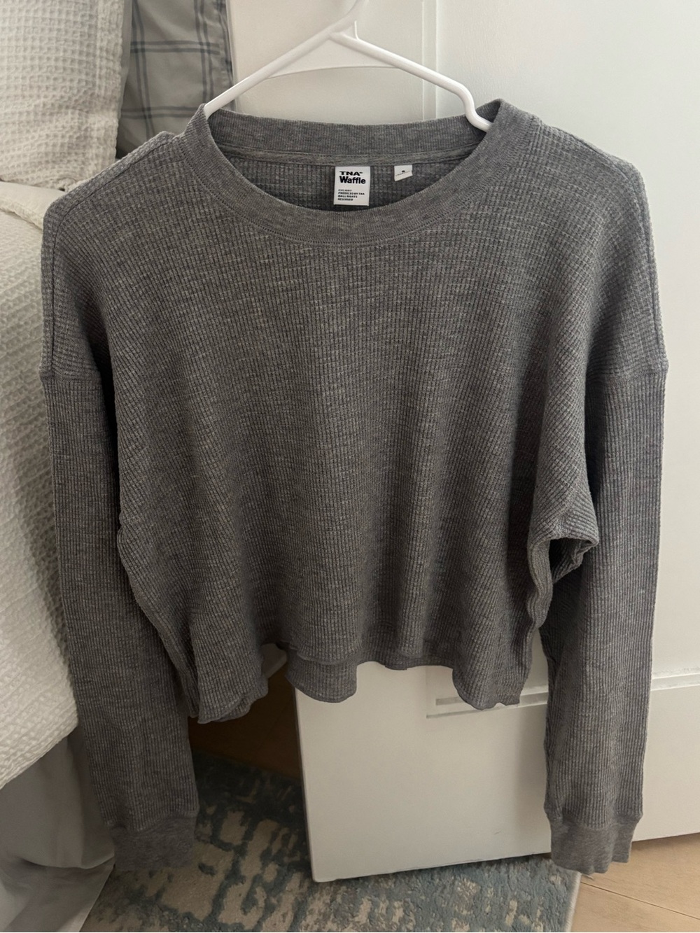 Aritzia Grey Waffle Longsleeve